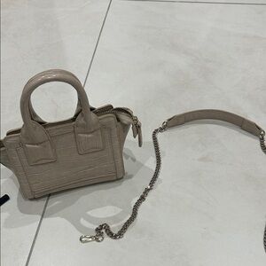 Zara Beige Mini Bag with Chain Strap